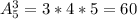 A_5^3=3*4*5=60