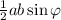 \frac{1}{2}ab\sin \varphi