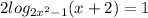 2log_{2x^2-1}(x+2)=1