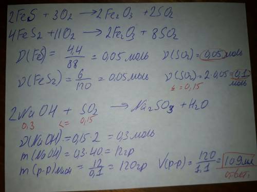 Найдите объём 10%-ного раствора гидроксида натрия плотностью 1,1 г/мл, который необходим для полной