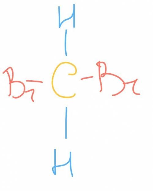 Составьте структурную формулу вещества, отвечающую составу сн2br2.