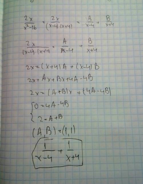 Найдите допустимые значения переменной в выражении 2х/х^2-16