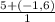 \frac{5+(-1,6)}{1}