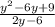 \frac{y^{2}-6y+9 }{2y-6}