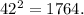 42^2=1764.