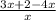 \frac{3x + 2 - 4 x}{x}