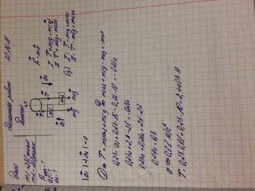30 .два бруска массой 230 и 260 г связаны нитью перекинутой через блок . определите ускорение и силу