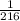 \frac{1}{216}