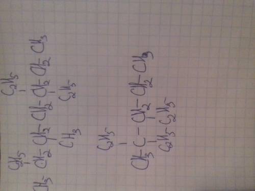 Напишіть структурні формули речовин, які мають такі назви 3-етил-2,5,5-триметилгексан 2,2,3- тримети