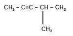 Структурна формула 4-метил-2-пентин
