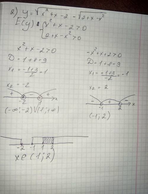 Решить три 1.решите неравенство х^2+4x-5> =0, используя : а)метод параболы, б)метод интервалов 2.