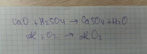 1. допишите уравнения реакций cao + h2so4 al + o2 fe (двухвалентный) + hcl 2. осуществите превращени