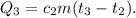 Q_3 = c_2m(t_3 - t_2).