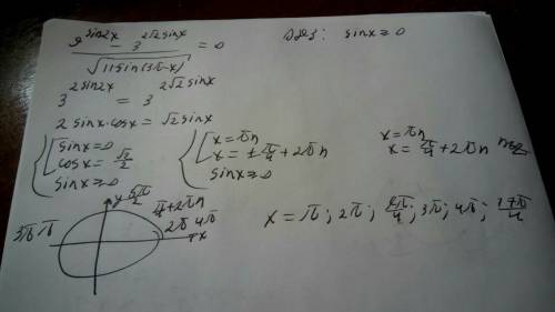 А) решите уравнение б) укажите корни этого уравнения, принадлежащие отрезку [π; 5π/2]