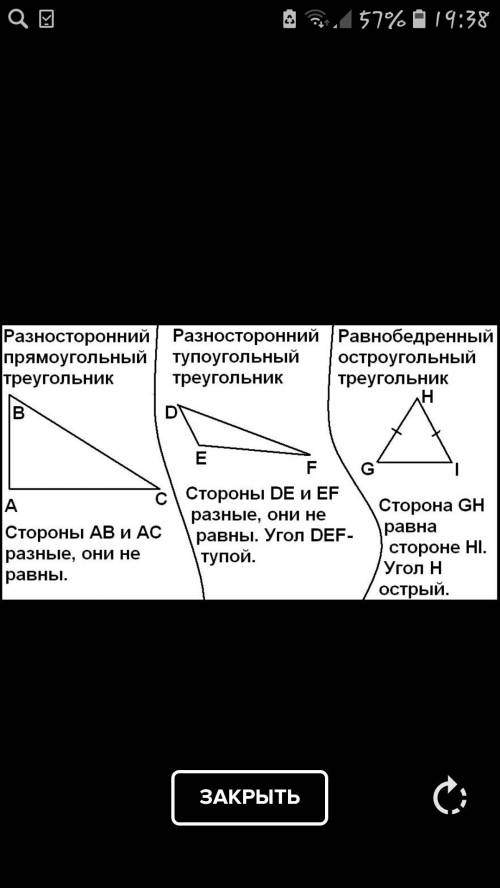 Надо начертить 1) разносторонний прямоугольный треугольник; 2) разносторонний тупоугольный треугольн