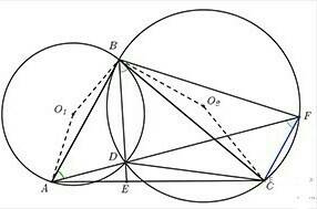 Через вершины a и b треугольника abc проведена окружность, касающаяся прямой bc, а через вершины b и
