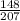 \frac{148}{207}