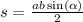 s = \frac{ab \sin( \alpha ) }{2}