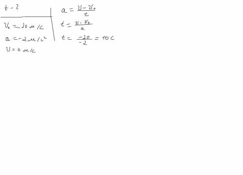 (с дано) мяч получил начальную скорость , равную 20 м / с . через какое время он остановится , если