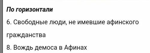 Кроссворд на тему зарождения демократии в афинах по