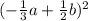 (-\frac{1}{3} a + \frac{1}{2} b ) ^{2}