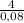 \: \frac{4Н}{0,08М}