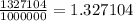 \frac{1327104}{1000000} = 1.327104