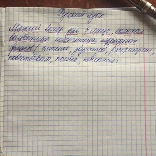 Синтактический разбор предложения ; мягкий ветер дул в лицо , колыхал выцветшие полотнища пароходных