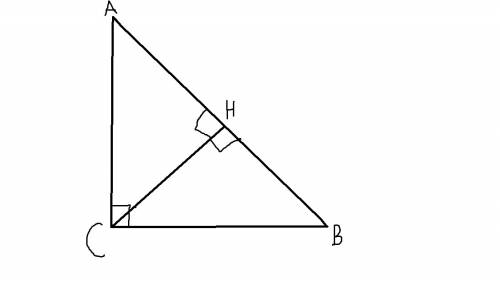 Угол между высотой ch и катетом cb прямоугольного треугольника abc (∠с=90°) равен 17°. найдите остры