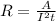 R = \frac{A}{I^2t}