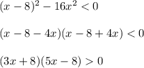 (x-8)^2-16x^2