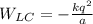 W_{LC} = -\frac{kq^2}{a}