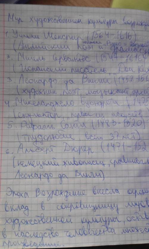 Много 7 класс таблицу по ф.и.о произведение 8-9 параграф мир художественной