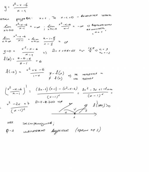Решить , буду . нужно работать по этой схеме. 1)найти область определения. выделить особые точки(точ