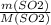 \frac{m(SO2)}{M(SO2)}