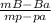 \frac{mB-Ba}{m p-pa}