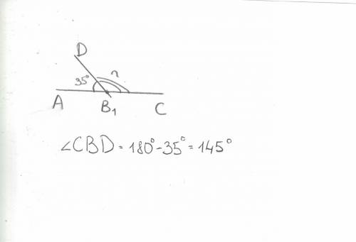 Напрямой ас лежит точка в1 угол abd=35.найдите угол cbd.