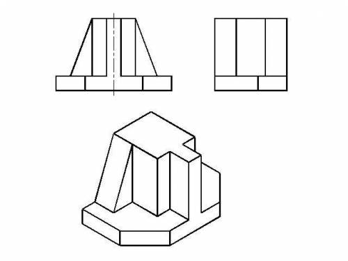 Не могу сделать третий вид и изометрию​кто добр сделайте