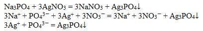 Na3po4+agno3 молекулярне повне йонне рівняння​