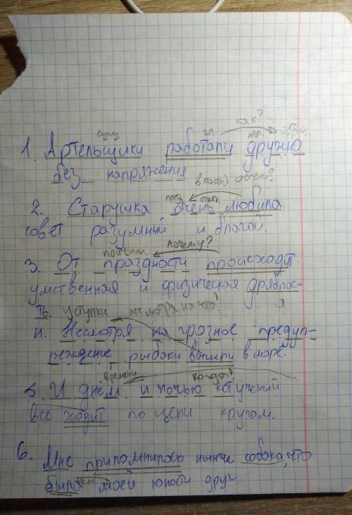 Подчеркните обстоятельства, укажите, чем они выражены,а также вид обстоятельства артельщики работали