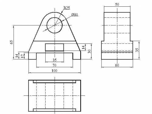 Начертите 3 вид,не понимаю как ( (15 вариант)