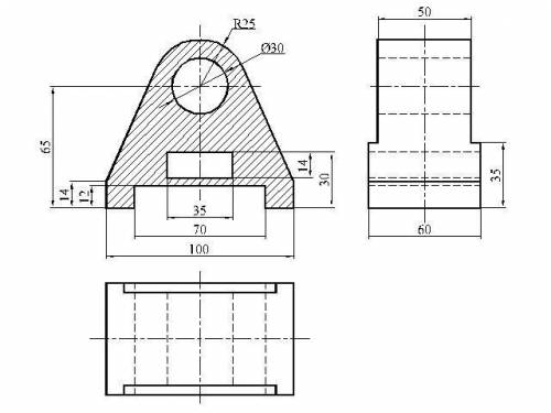 Начертите 3 вид,не понимаю как ( (15 вариант)