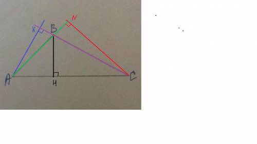 Как провести линейкой высоты в треугольнике abc.либо пошаговое фото,либо подробное объяснение.заране