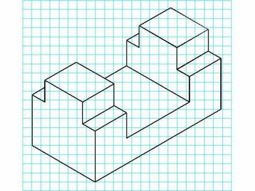 Начертить аксонометрическую проекцию(проще говоря как 3д) сама никак не разберусь