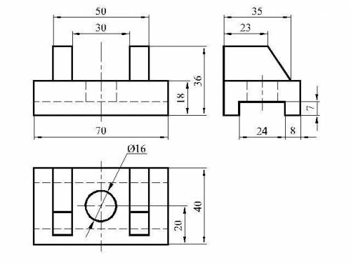 : найти вид сверху,вид слева и вид спереди и со всеми размерами.​