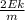 \frac{2Ek}{m}