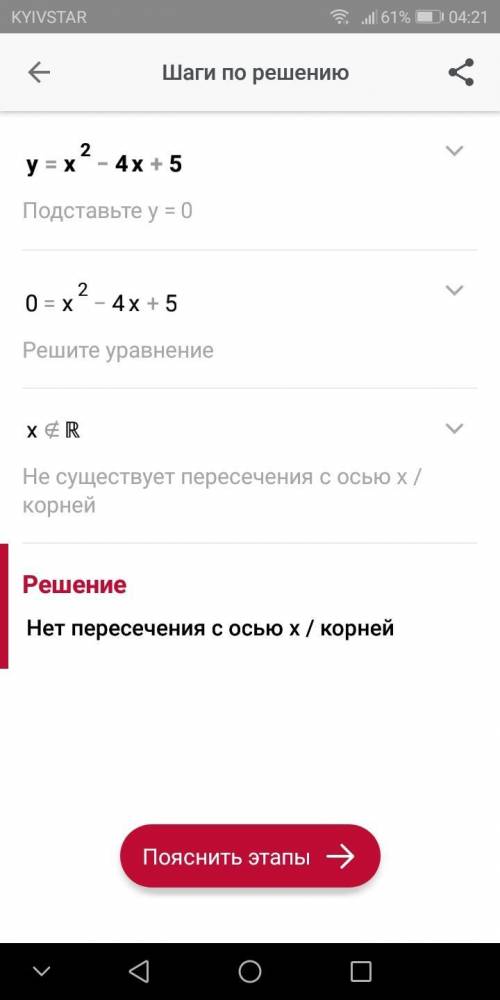 Исследовать функцию и построить её график y=x^2-4x+5, надо