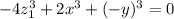 -4z_1^3+2x^3+(-y)^3=0