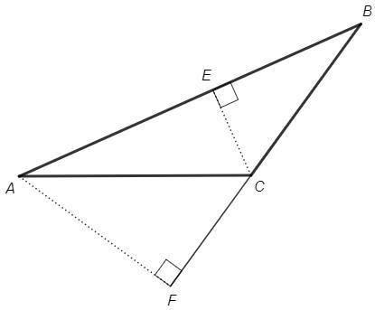 Втреугольнике abc проведены высоты ce и af. стороны ab и cb равны 8 и 4 соответственно. высота ce ра