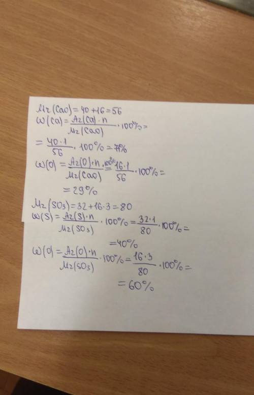 Знайти масову частку ( cao і so3)